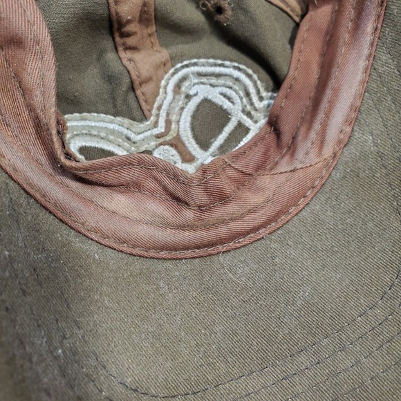 Vtg Dolce & Gabbana Baseball Cap Men's Brown Y2K Distressed Logo Hat Biker D&G - Picture 6 of 11